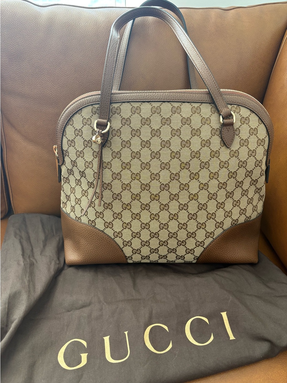 Gucci GG Canvas Bree Dome Tote